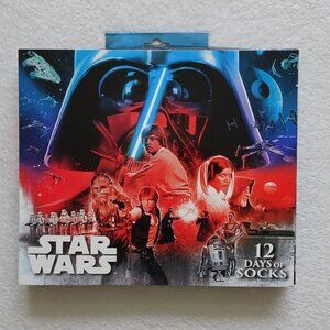 STAR WARS 12 Days Of Socks Size 6-12 Missing One Pair of Crew Socks
